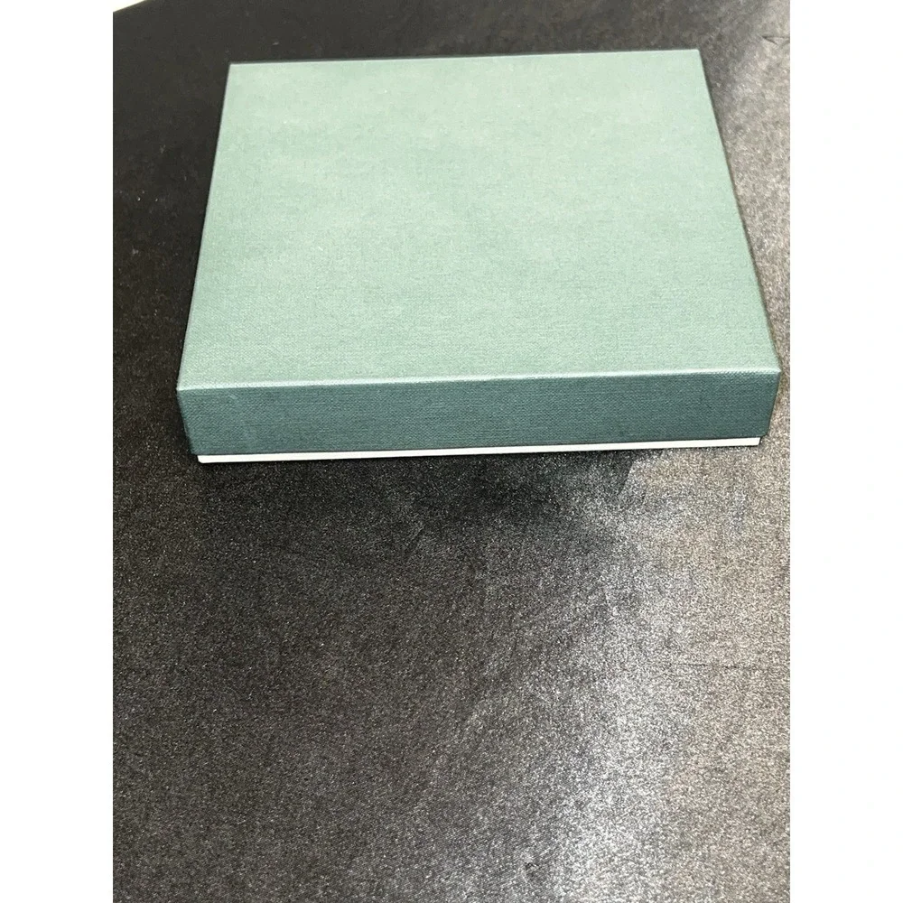 Nice two-piece jewelry/gift presentation box. Sage green
